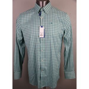 Mens Southern Tide Long Sleeve Button Front Shirt Plaid Sport Green 9693 New‎ M